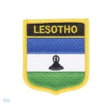 Badge drapeau Lesotho, symbole national coloré et distinctif