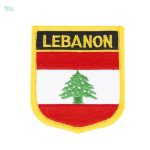 Badge drapeau Liban, emblème national en miniature