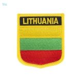 Badge Lituanie, symbole national en couleurs vives
