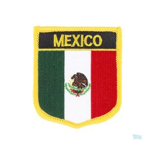 Badge drapeau Mexique, accessoire pour montrer son soutien