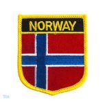 Badge Norvège, symbole du pays scandinave, design emblématique