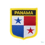 Badge drapeau Panama aux couleurs nationales vibrantes