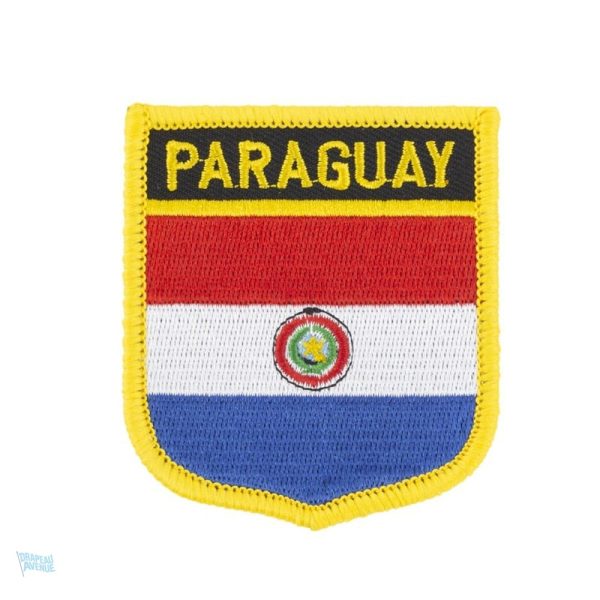 Badge drapeau Paraguay, symbole national unique