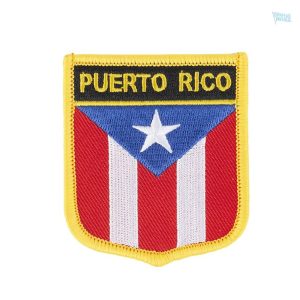 Badge drapeau Porto Rico, symbole culturel et patriotique