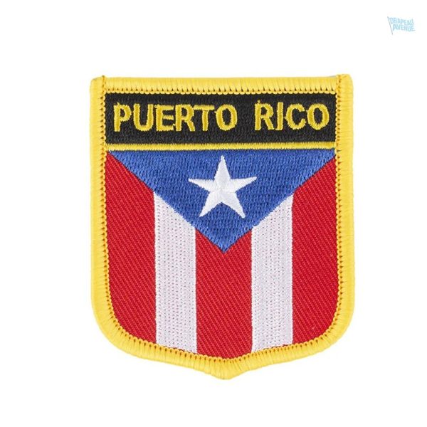 Badge drapeau Porto Rico, symbole culturel et patriotique