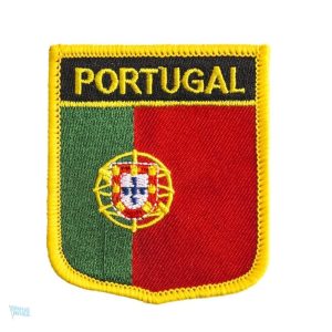 Badge drapeau Portugal, symbole national coloré et distinctif