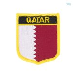 Badge drapeau Qatar, accessoire symbolique du pays