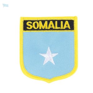 Badge drapeau Somalie, symbole national en tissu léger