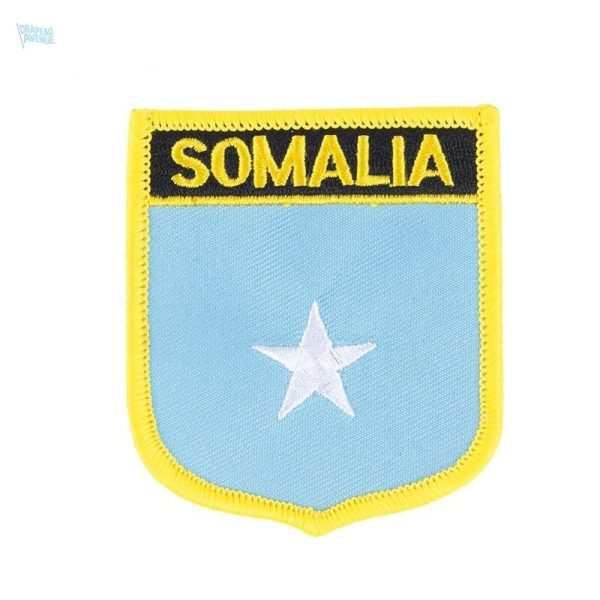 Badge drapeau Somalie, symbole national en tissu léger