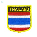 Badge drapeau Thaïlande, accessoire emblématique et coloré