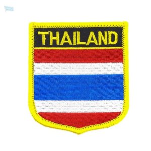 Badge drapeau Thaïlande, accessoire emblématique et coloré