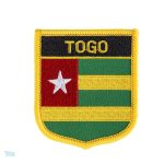 Badge drapeau Togo en tissu, symbole national du Togo