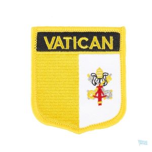 Badge drapeau Vatican, symbole de la Sainte-Siège
