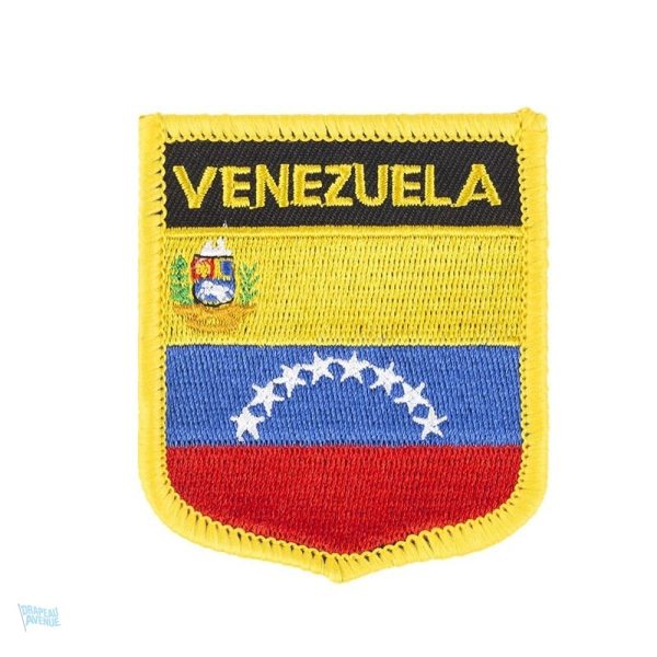 Badge drapeau Venezuela en tissu aux couleurs nationales