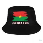 Bob avec drapeau du Burkina Faso, accessoire coloré et symbolique