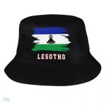 Bob avec le drapeau du Lesotho, accessoire coloré et original