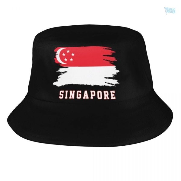 Bob drapeau Singapour, accessoire festif aux couleurs nationales