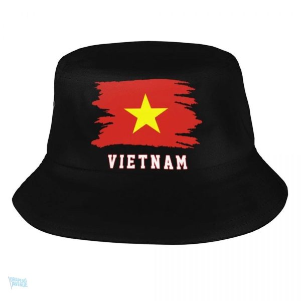 Bob avec drapeau du Vietnam, accessoire coloré et original