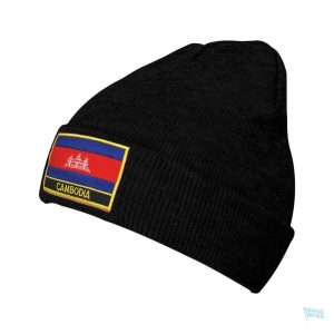 Bonnet Cambodge avec drapeau national