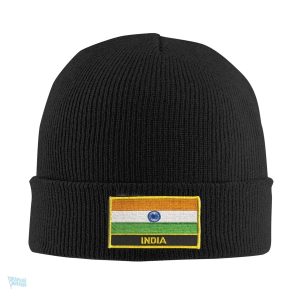 Accessoire en tricot arborant le drapeau indien