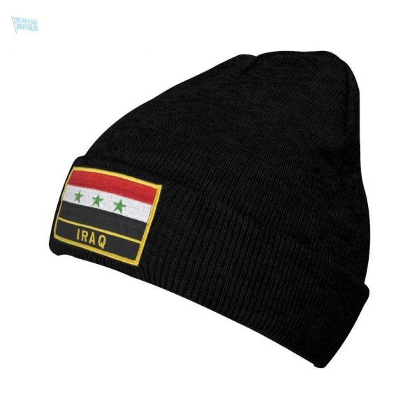 Bonnet drapeau Irak en coton de qualité supérieure