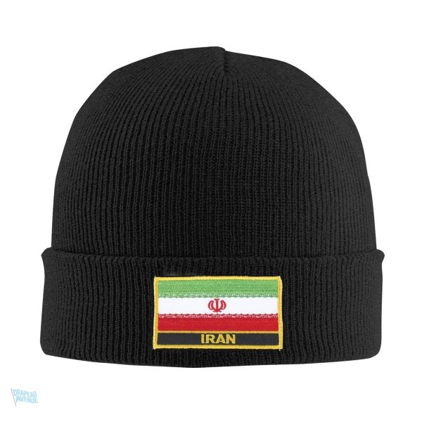 Accessoire fan de l'Iran, bonnet drapeau