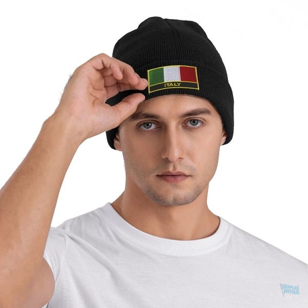 Bonnet stylé inspiré du drapeau italien