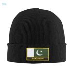 Bonnet vert et blanc représentant le drapeau pakistanais