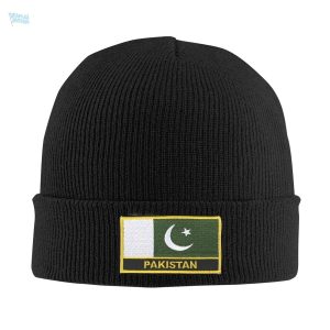 Bonnet vert et blanc représentant le drapeau pakistanais