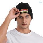 Bonnet stylisé aux couleurs nationales de Singapour