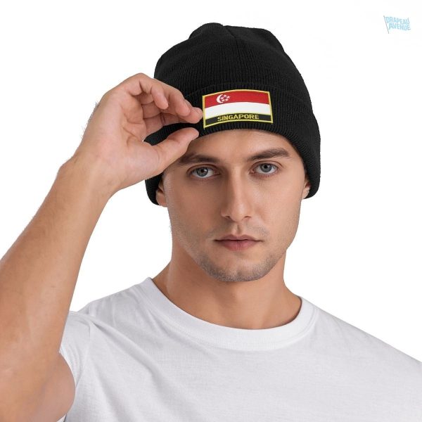 Bonnet stylisé aux couleurs nationales de Singapour