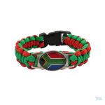 Bracelet Afrique du Sud avec motifs du drapeau national