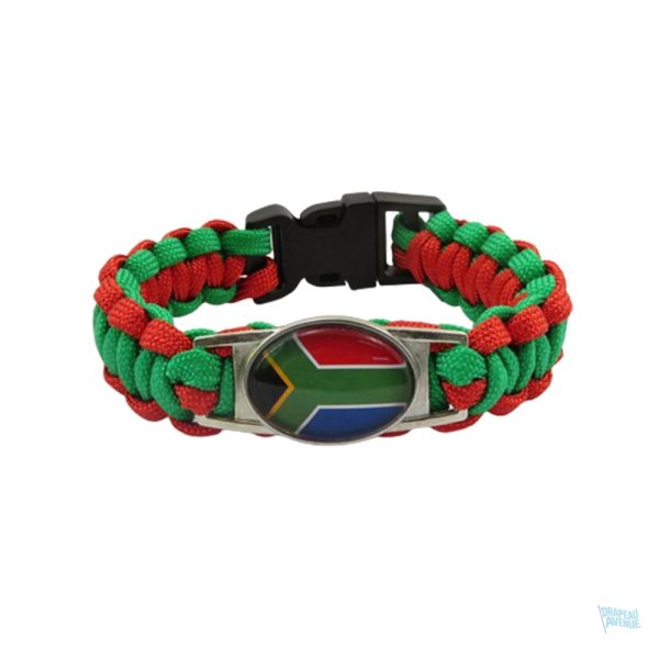 Bracelet Afrique du Sud avec motifs du drapeau national