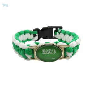 Bracelet aux couleurs du drapeau d'Arabie Saoudite