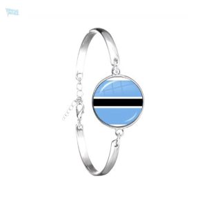 Bracelet drapeau Botswana, accessoire coloré et symbolique
