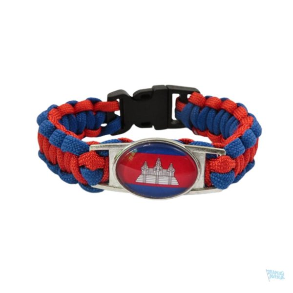 Bracelet drapeau du Cambodge