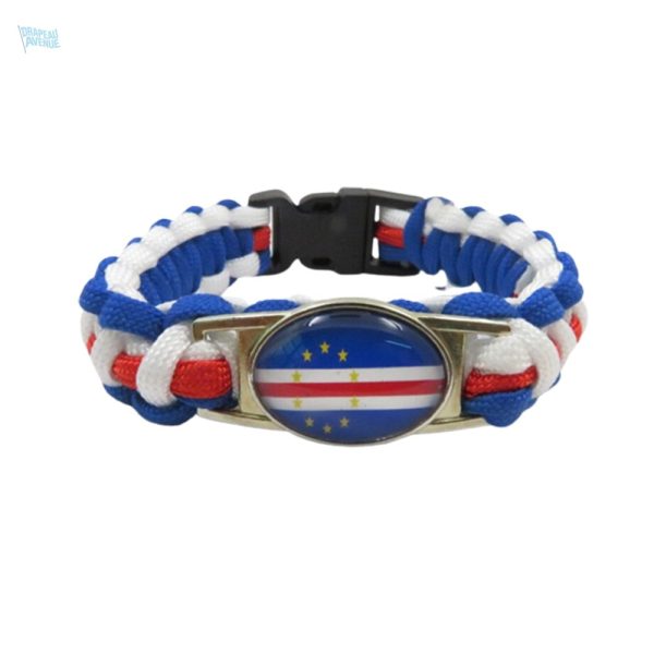 Bracelet Cap-Vert avec motifs du drapeau national