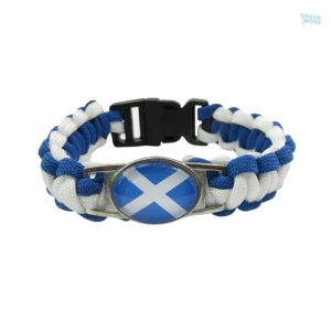 Bracelet drapeau Écosse en tissu stylisé