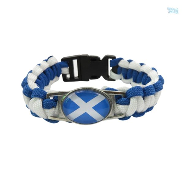 Bracelet drapeau Écosse en tissu stylisé