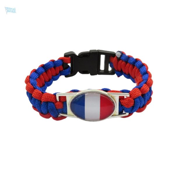 Bracelet aux couleurs du drapeau français