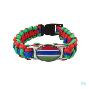 Bracelet représentant le drapeau de la Gambie