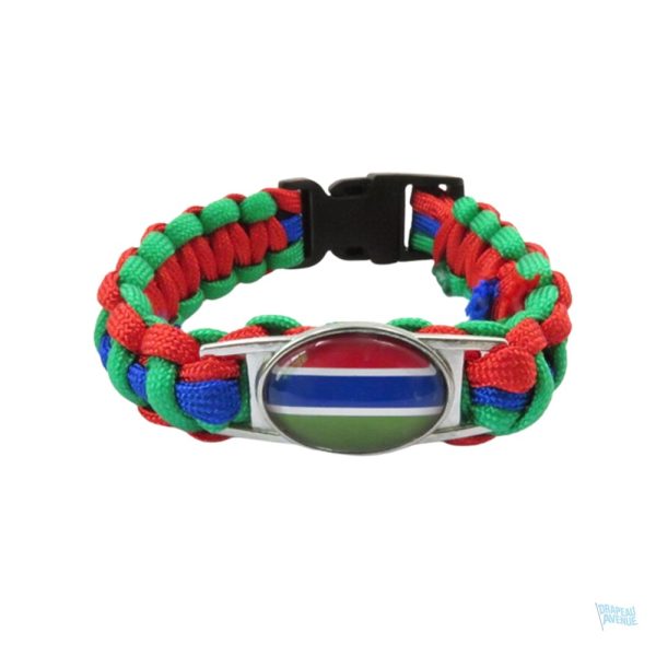 Bracelet représentant le drapeau de la Gambie