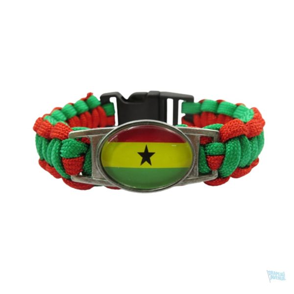 Bracelet aux couleurs du drapeau du Ghana