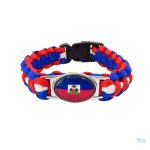 Bracelet aux couleurs du drapeau d'Haïti