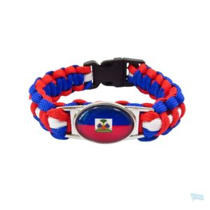 Bracelet aux couleurs du drapeau d'Haïti