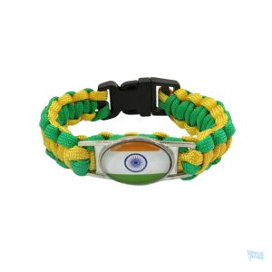 Bracelet avec le drapeau de l'Inde