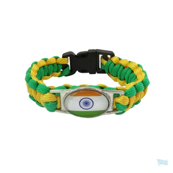 Bracelet avec le drapeau de l'Inde