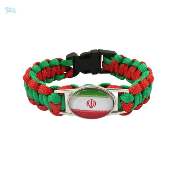 Bracelet aux couleurs du drapeau iranien