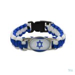 Bracelet représentant le drapeau d'Israël