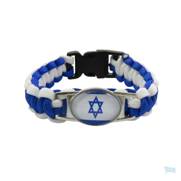 Bracelet représentant le drapeau d'Israël